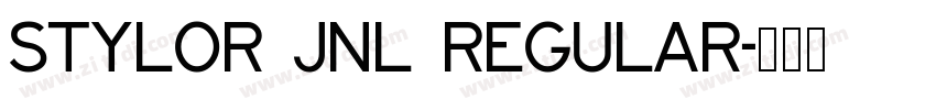 Stylor JNL Regular字体转换